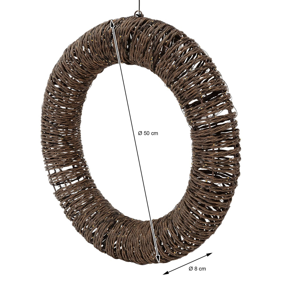 ECD Germany Haus & Wohnen Couronne Noël LED 50 cm 500 LED
