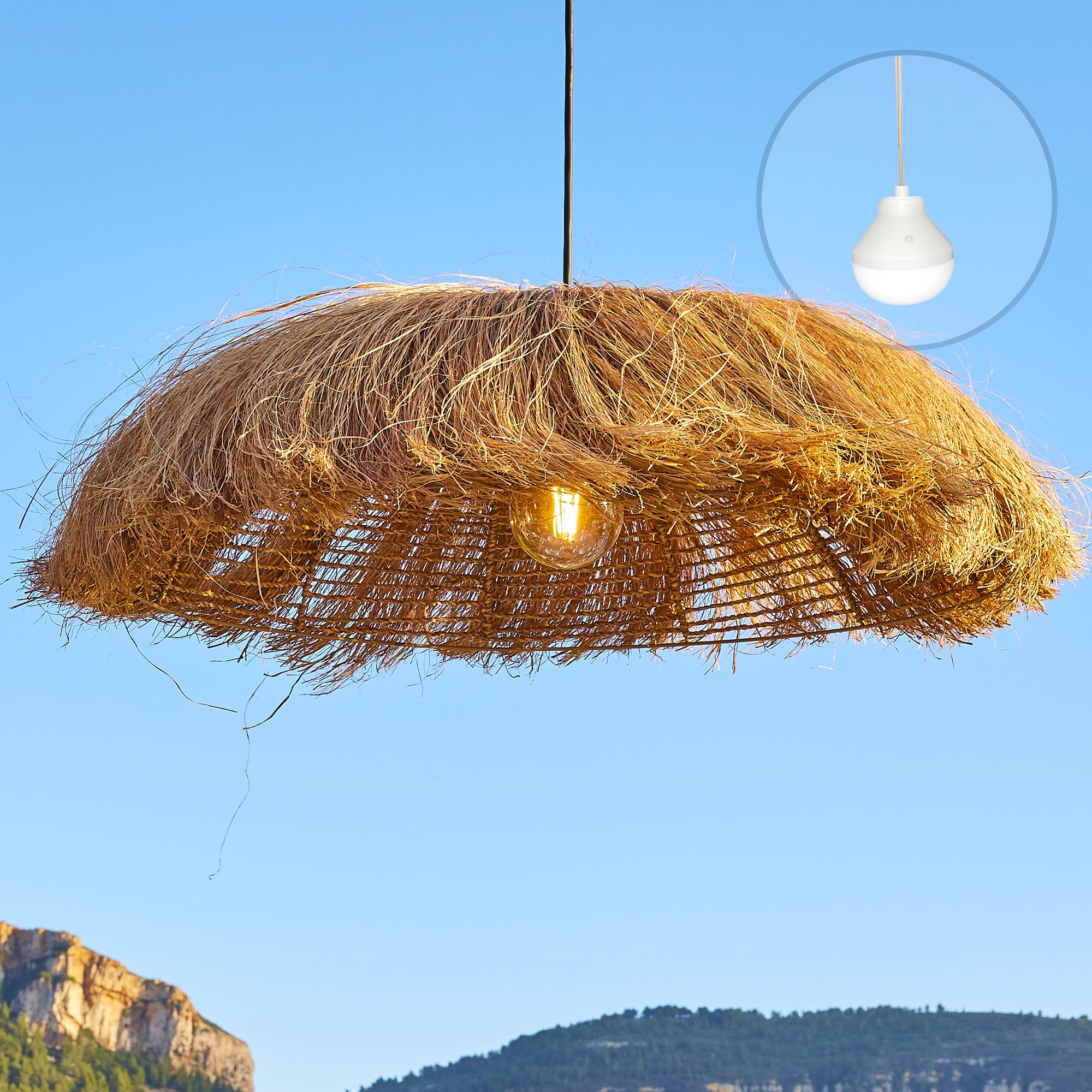 Red Deco Havana Nomad suspension herbe marine LED RGB