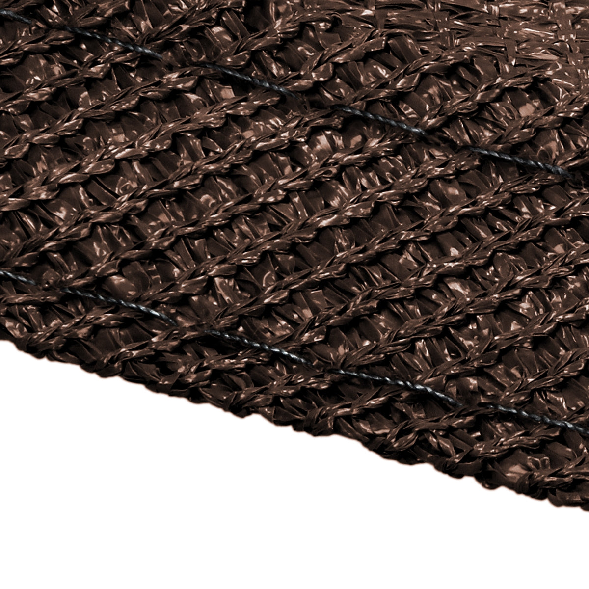ECD Germany voile d’ombrage triangulaire 5x5x5 m marron HDPE
