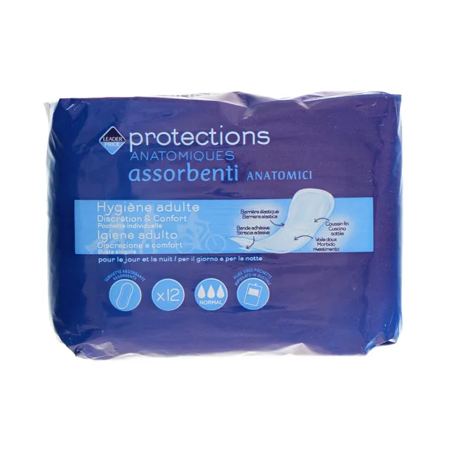 Leader Price Protections anatomiques normal x12