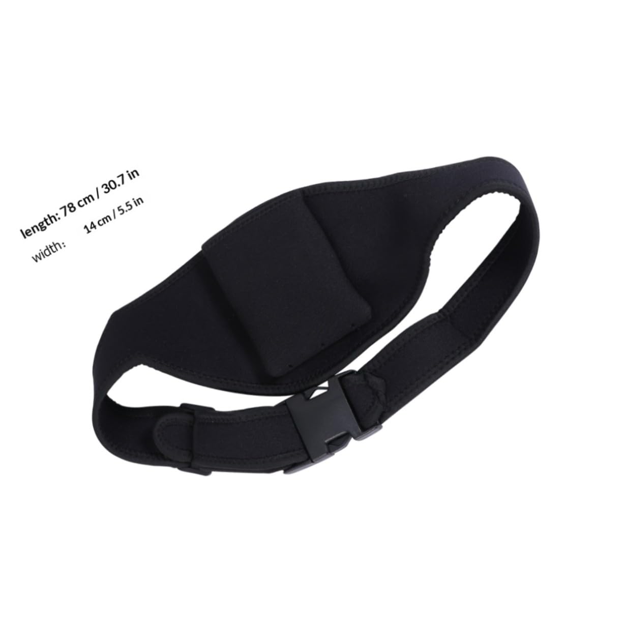 Milisten ceinture micro fitness pochette émetteur verticale