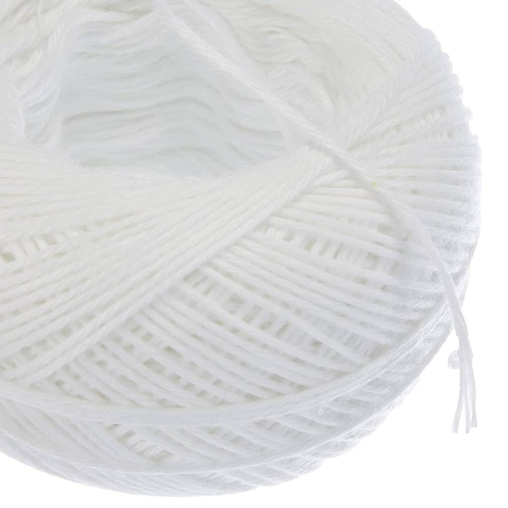 Shop-Story Ficelle Alimentaire Polyester Blanc 100 Mètres