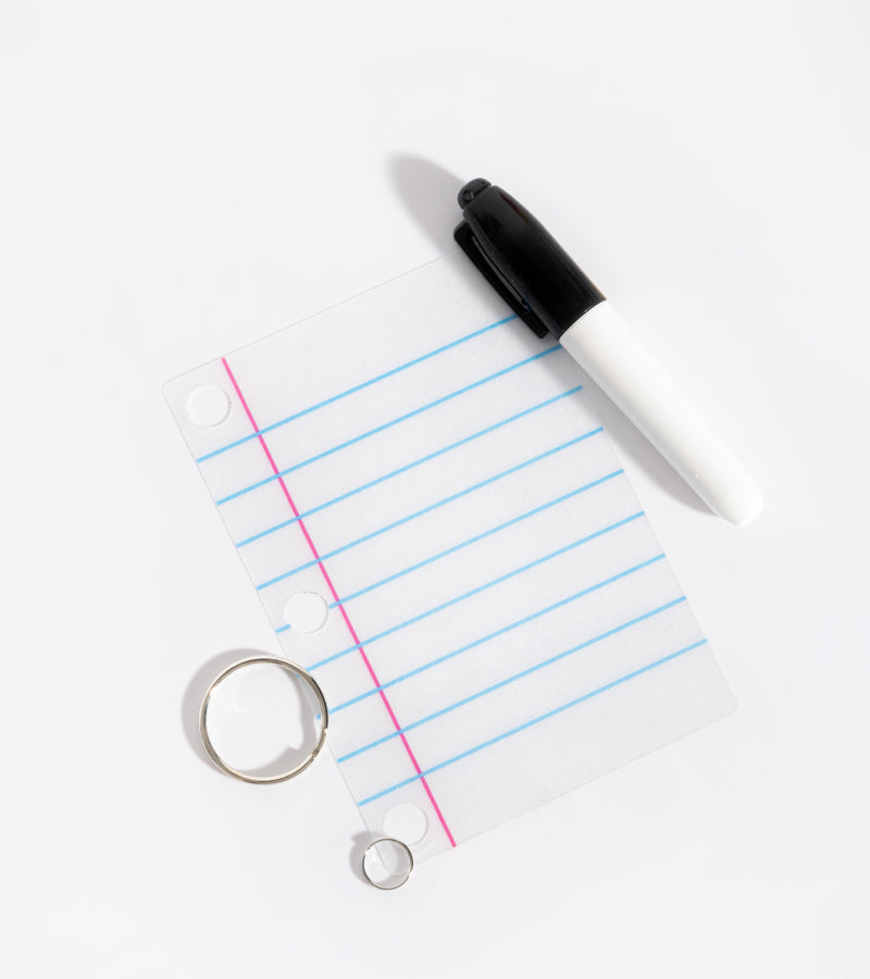 Pikkii kit porte-clés lettre personnalisé plastique fou