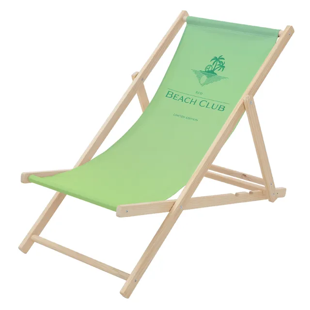 ECD Germany Sport transat jardin bois pliant motif floral