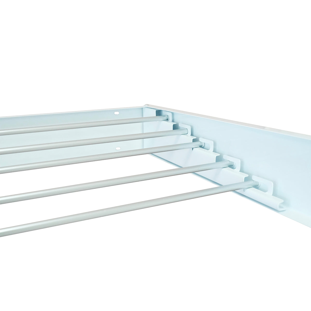 Red Deco Cobra étendoir mural pliable 100cm blanc alu