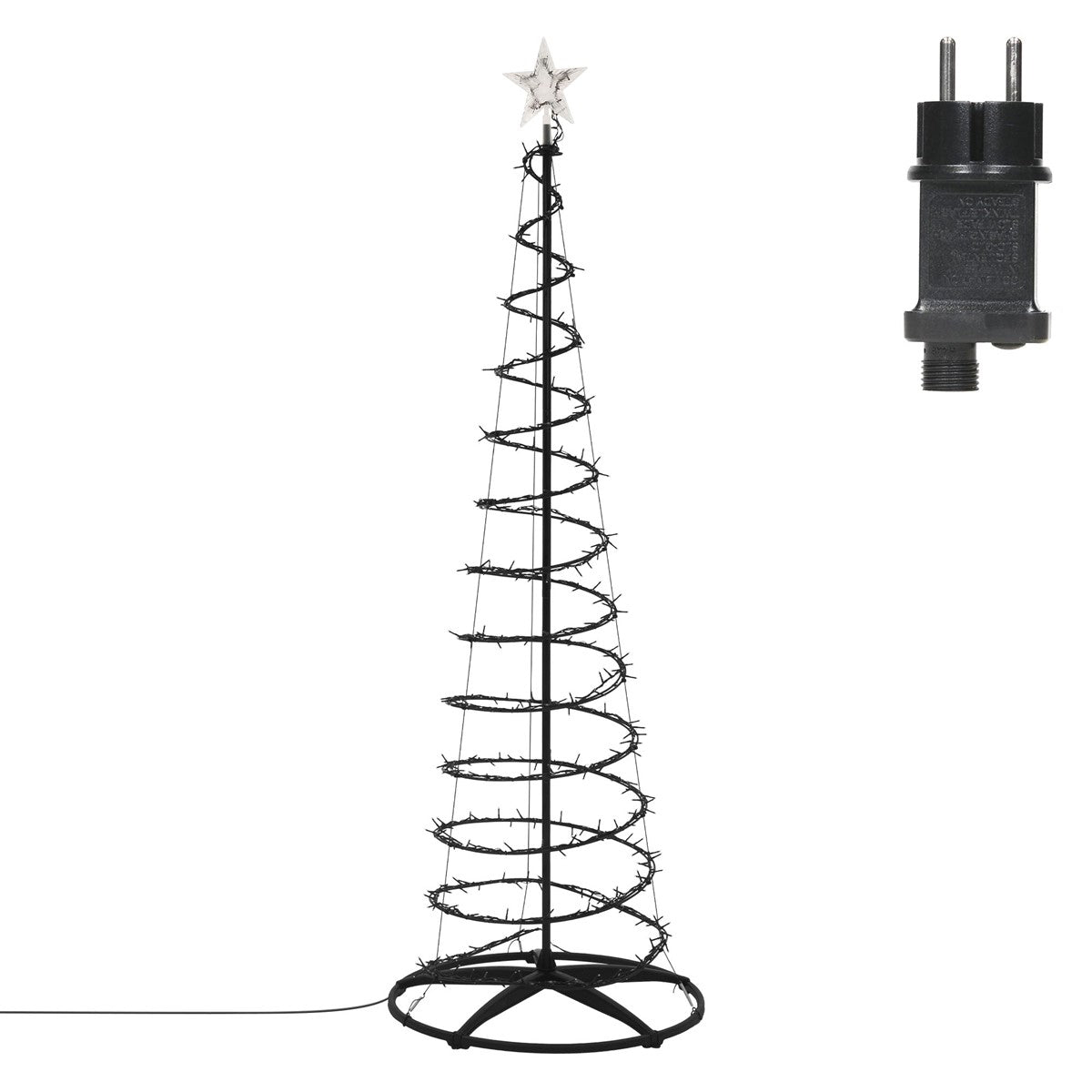 ECD Germany sapin de Noël LED 210 cm 756 blanc chaud