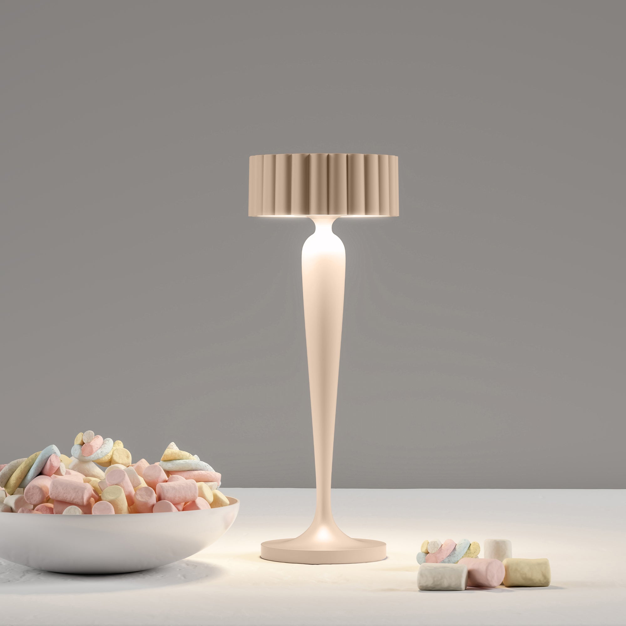 Red Deco Twiggy Sand lampe sans fil beige alu H26 cm tactile