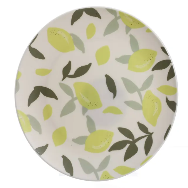 Stokomani Maison assiettes citrons 20 cm