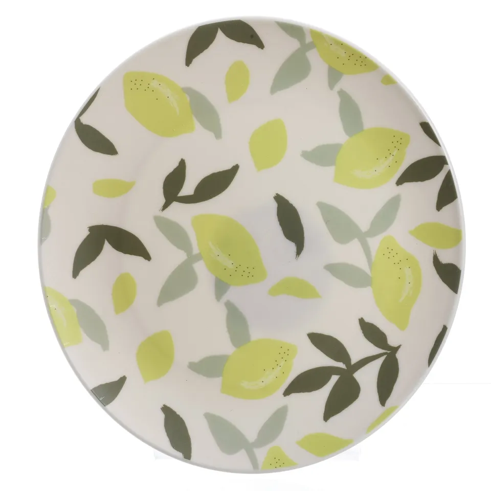 Stokomani Maison assiettes citrons 20 cm