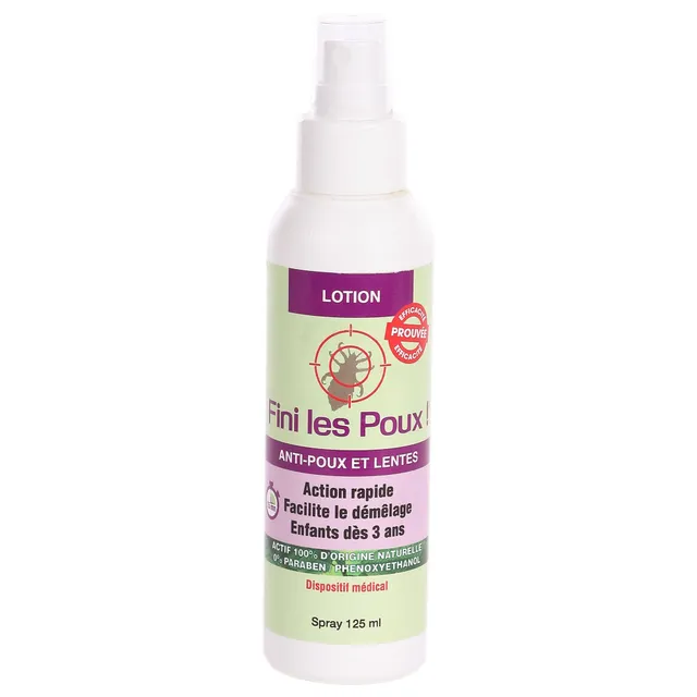 Lotion anti-poux et lentes soin cheveux famille