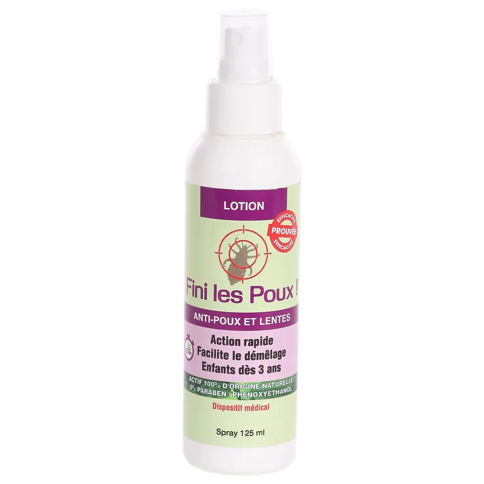 Lotion anti-poux et lentes soin cheveux famille