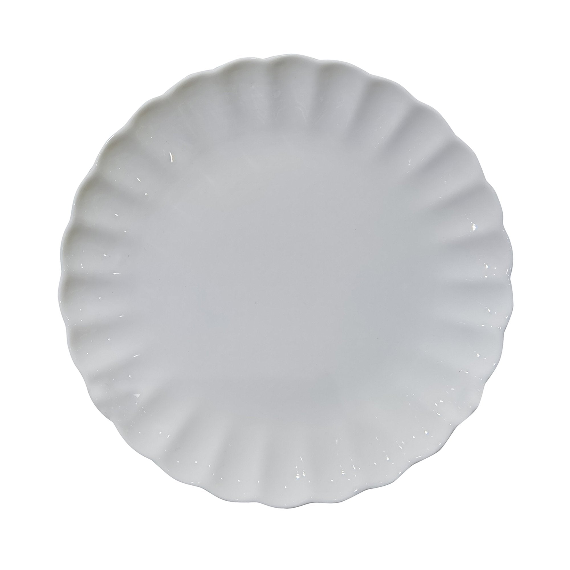 Stokomani Maison assiette dessert coquillage 20cm blanc