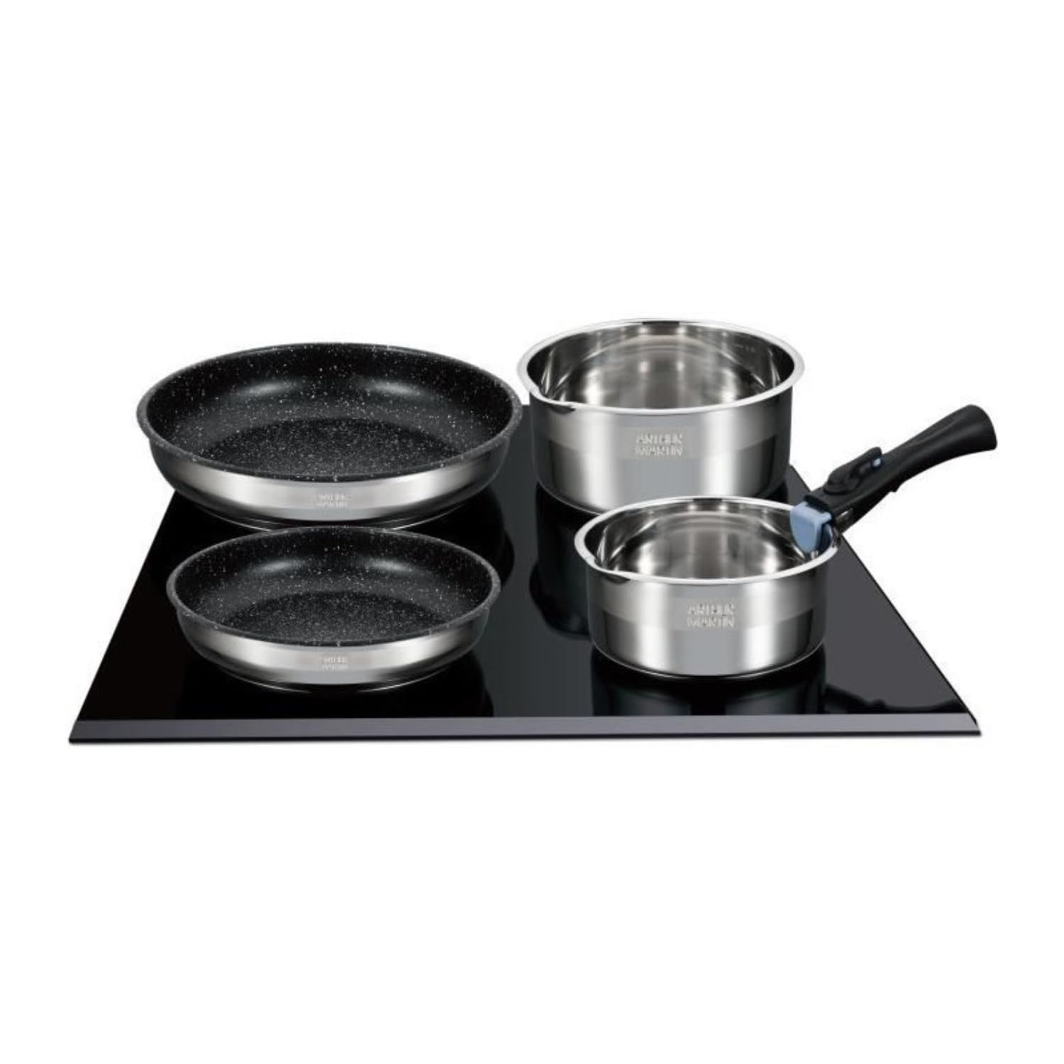 Arthur Martin AM2493 Batterie cuisine 8 pièces inox induction