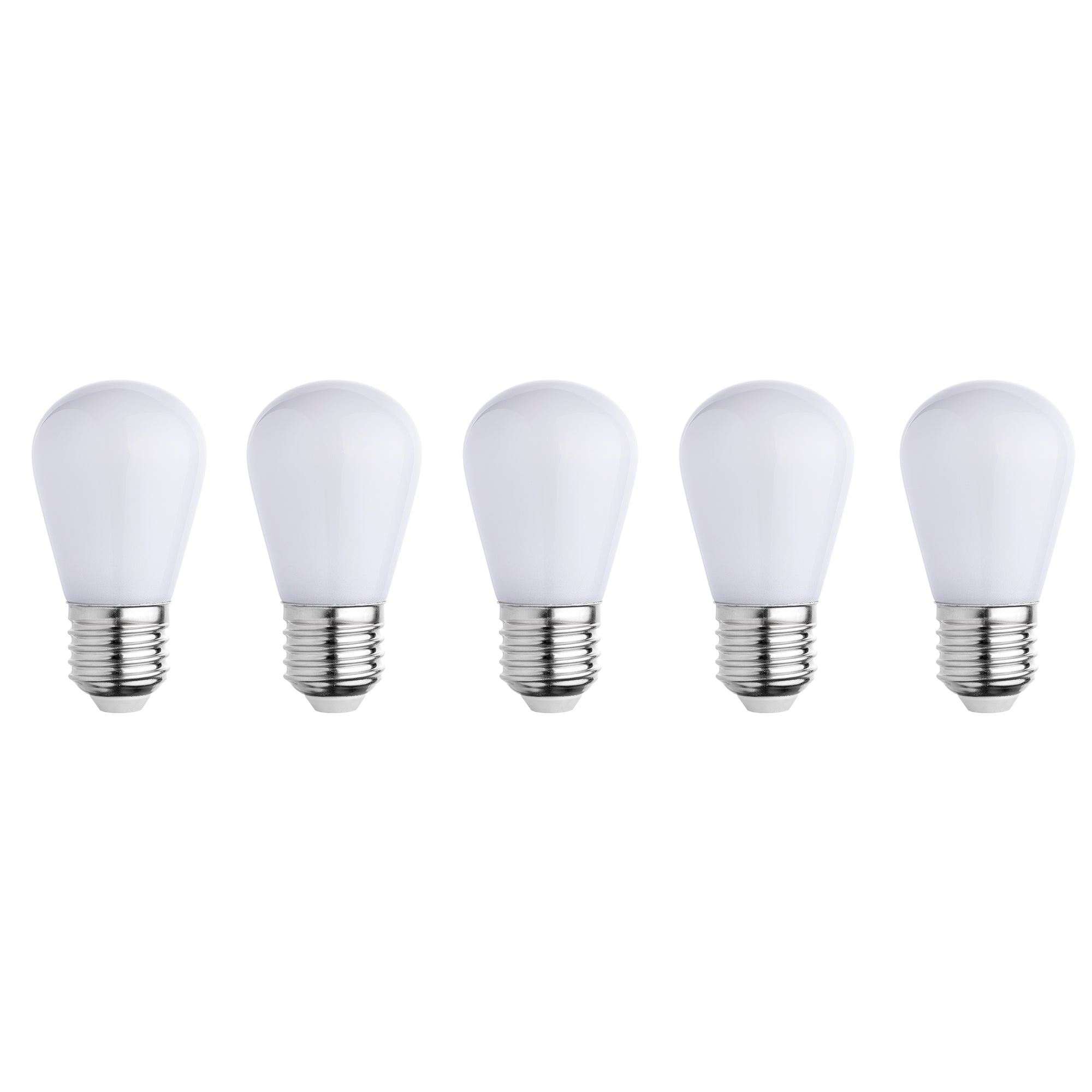 Red Deco Party Bulb White ampoule LED E27 lot 5 H7cm