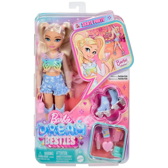 Barbie DreamBesties Malibu Roller poupée roller enfant