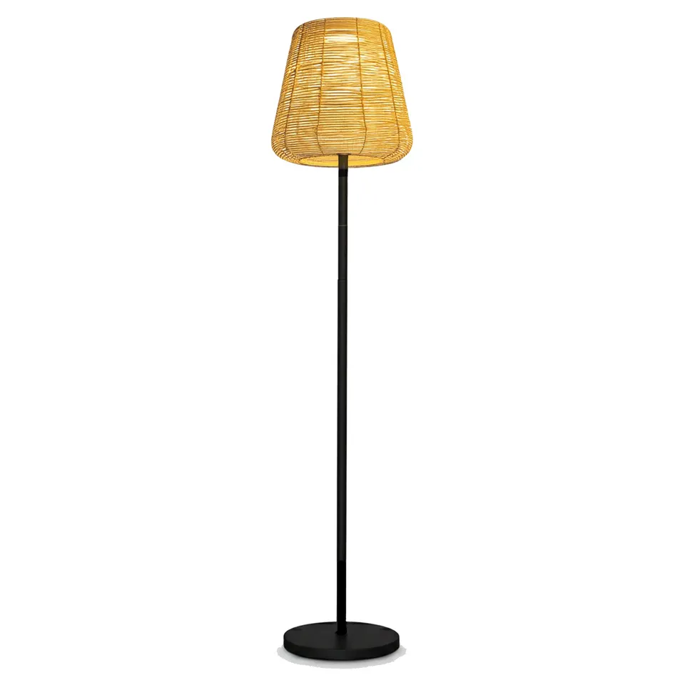 Red Deco Tall Bohème Solar lampadaire solaire rotin H160cm blanc chaud