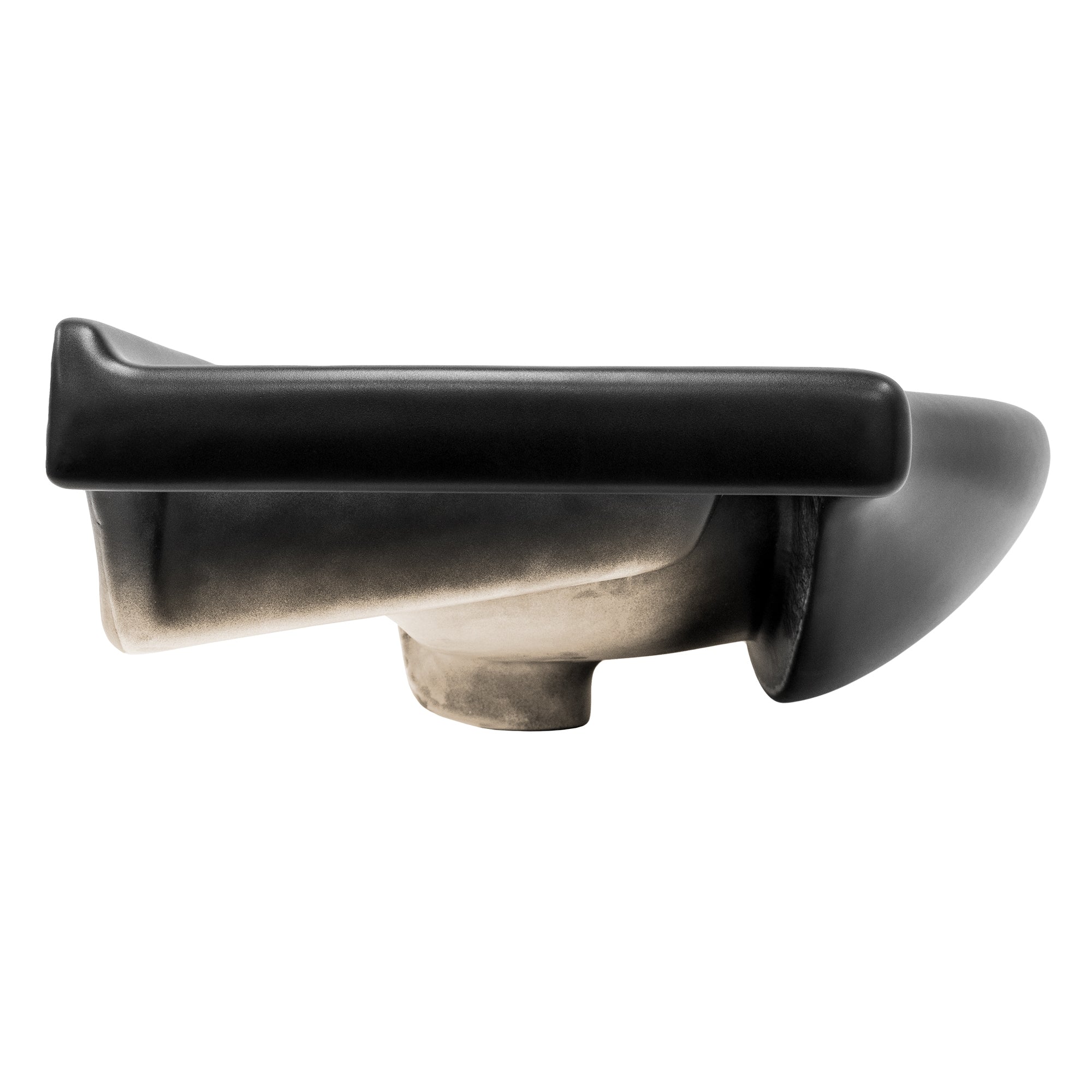 ECD Germany Sanitär Lavabo céramique noir 87 cm bonde