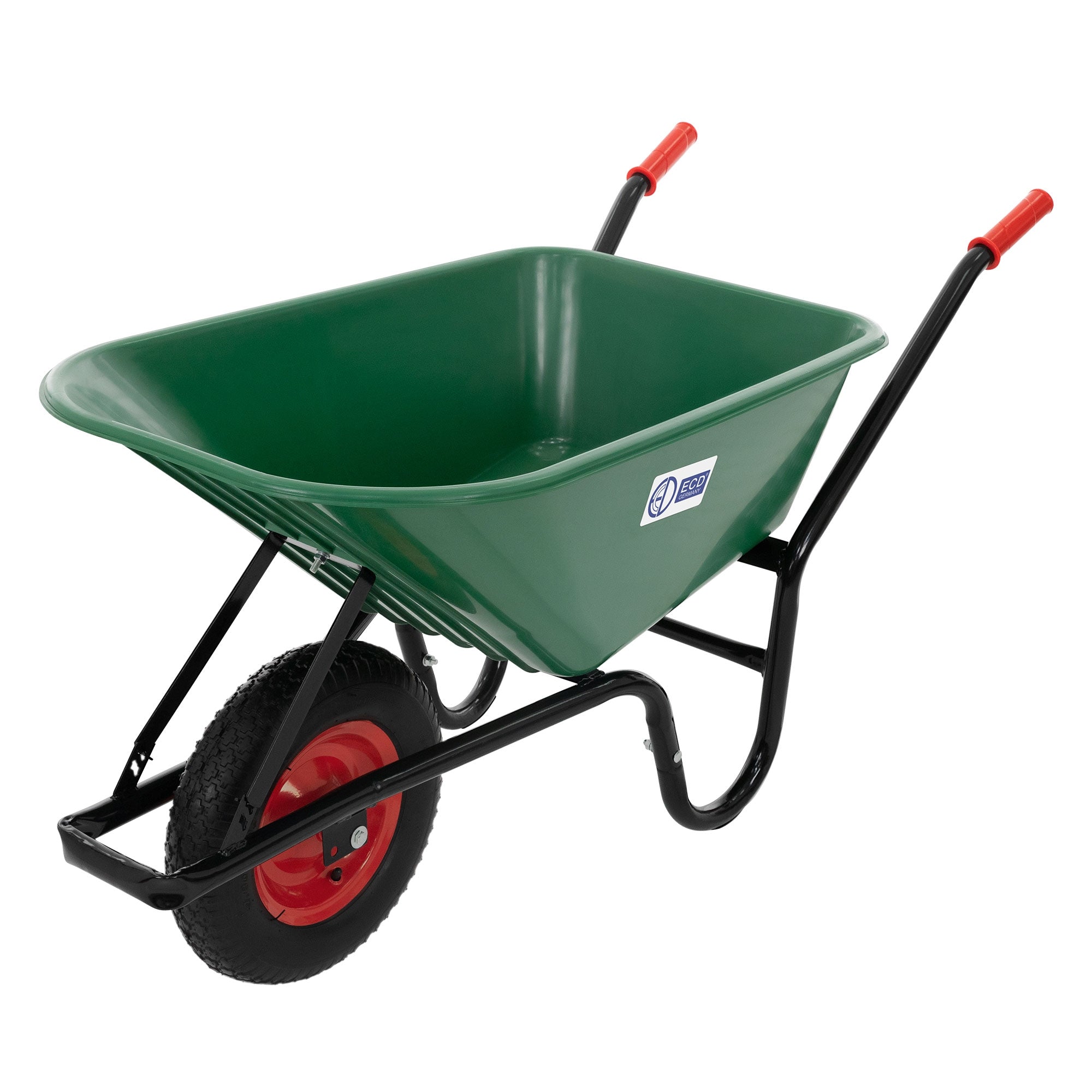 ECD Germany Garten Brouette 100L verte 150kg plastique