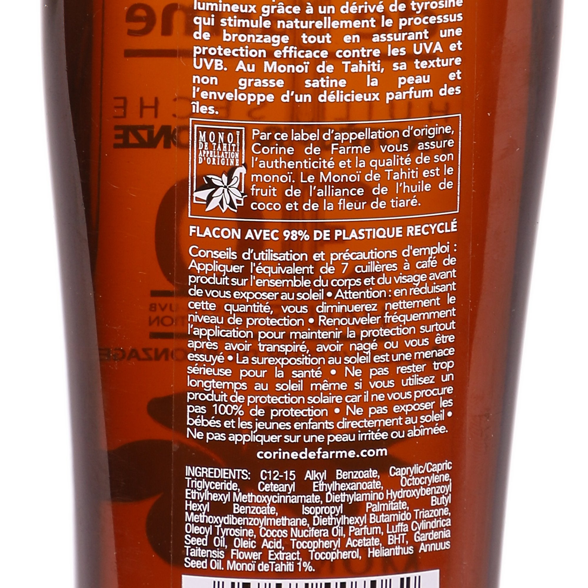 Stokomani Beauté Huile sèche Monoï Tahiti SPF30 bronzage
