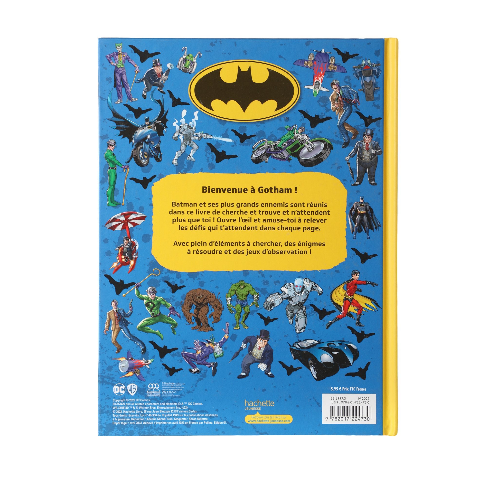 Batman livre cherche et trouve enfant