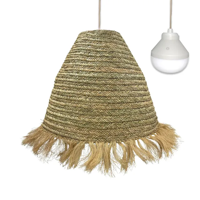 Red Deco Big Anafi Nomad Suspension jonc de mer XXL RGB