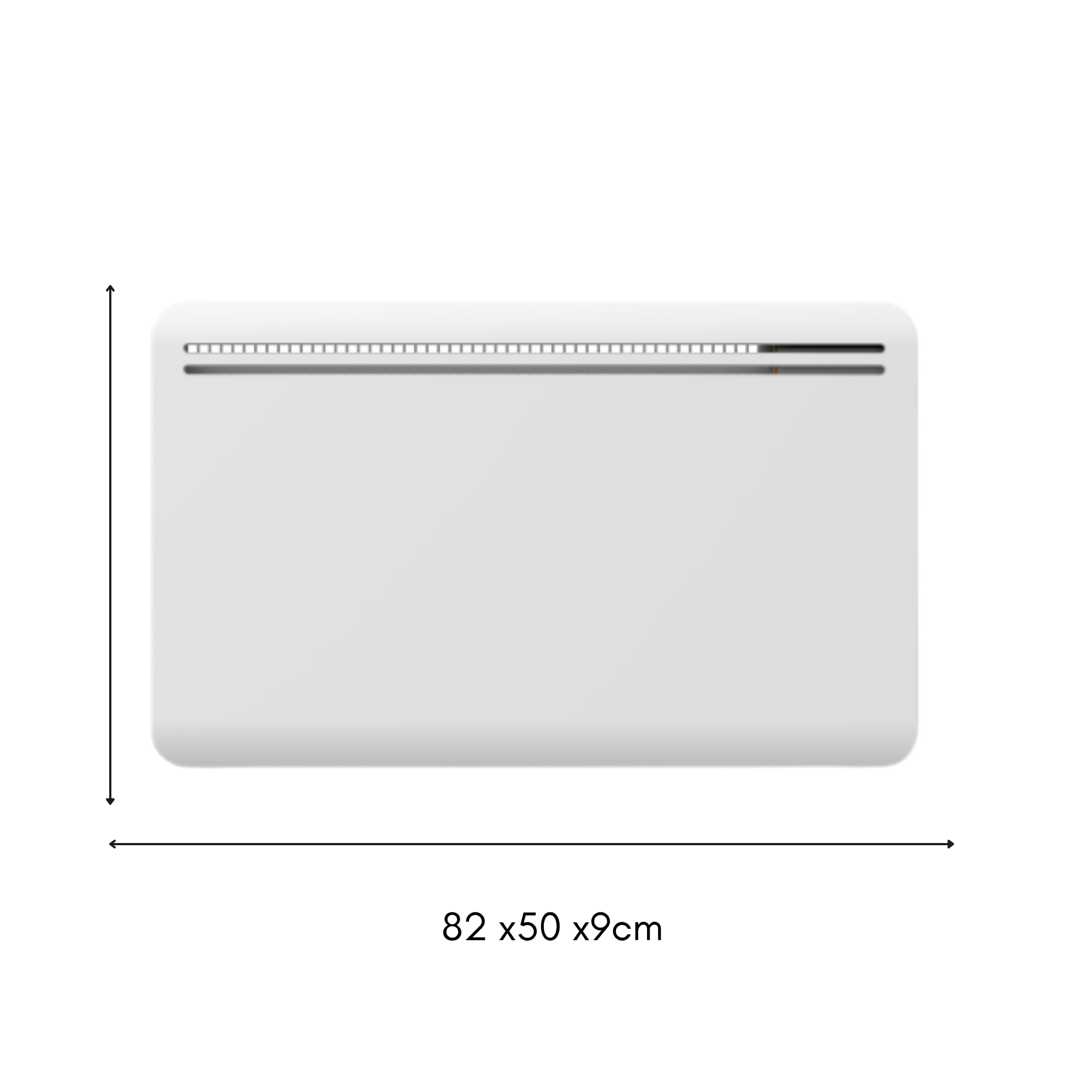 Red Deco Aspen radiateur inertie fonte 1500W blanc mural