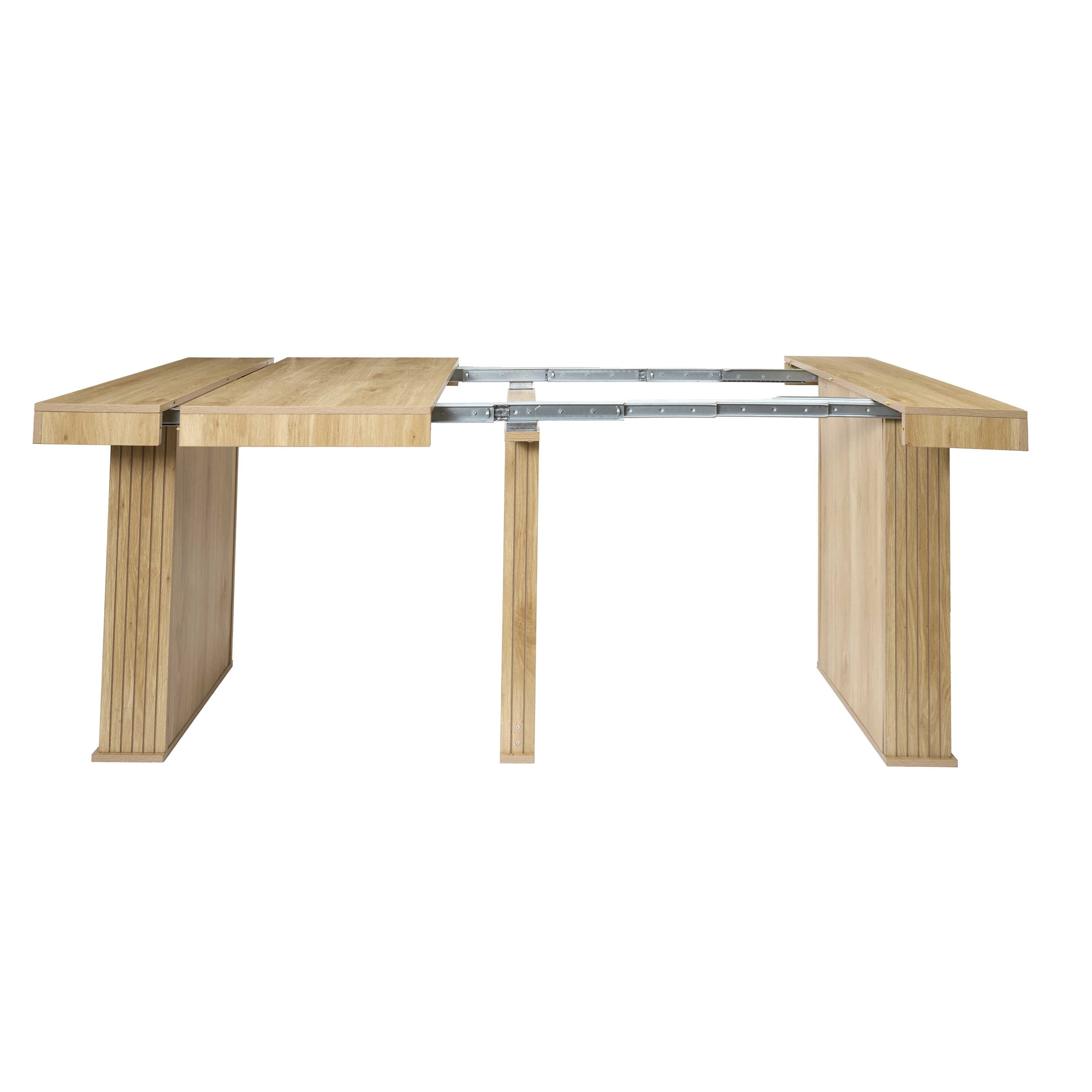 Stokomani Maison Klaus console table extensible 235 cm 4 plateaux