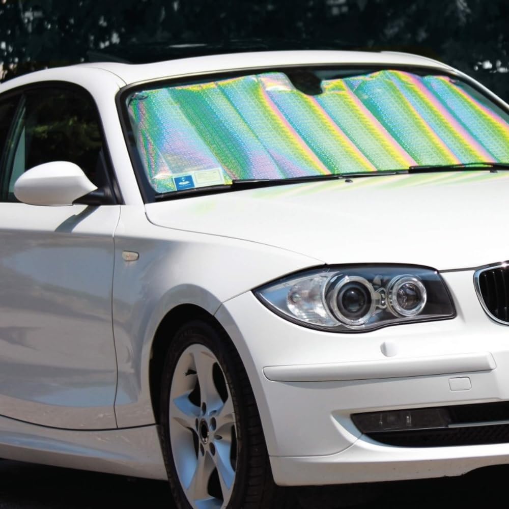 Pare-Soleil Voiture Pliable 145x70 cm Anti-UV Holographique