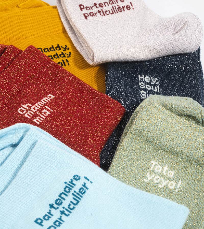 L'avant gardiste Lifestyle & Fun chaussettes Hey Soul Sister femme