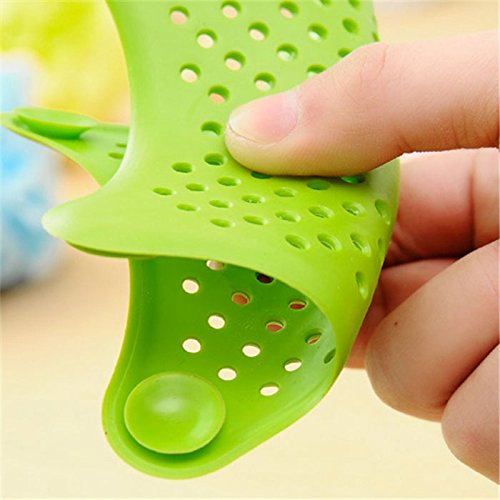 Shop-Story Maison filtre cheveux douche baignoire vert 15,5cm