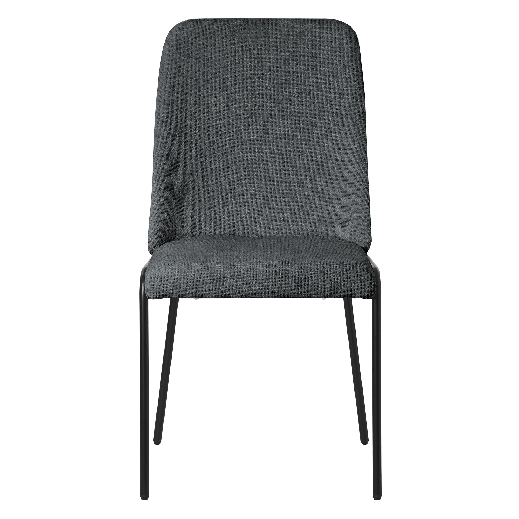 ML-Design chaise salle à manger anthracite lot de 2 tissu rembourrée