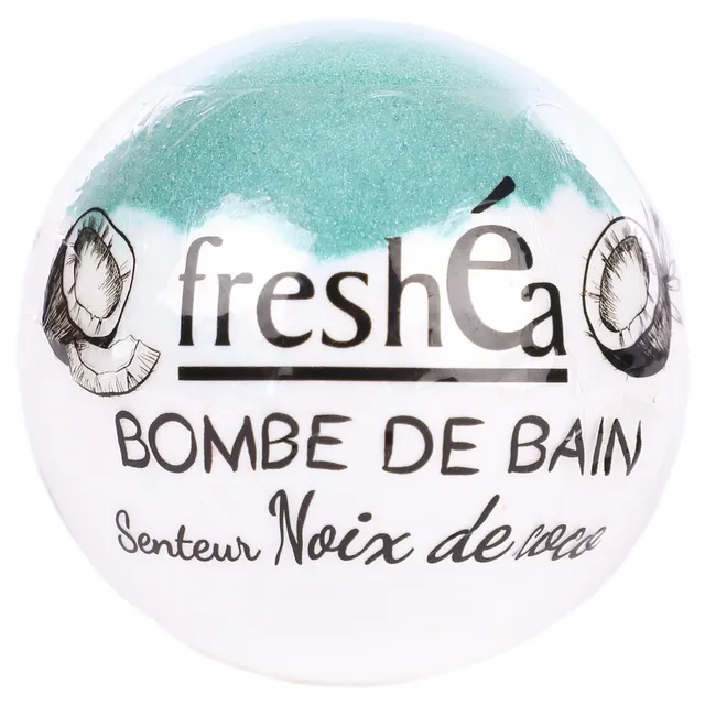 Stokomani Bombe de Bain Noix de Coco Boule Effervescente