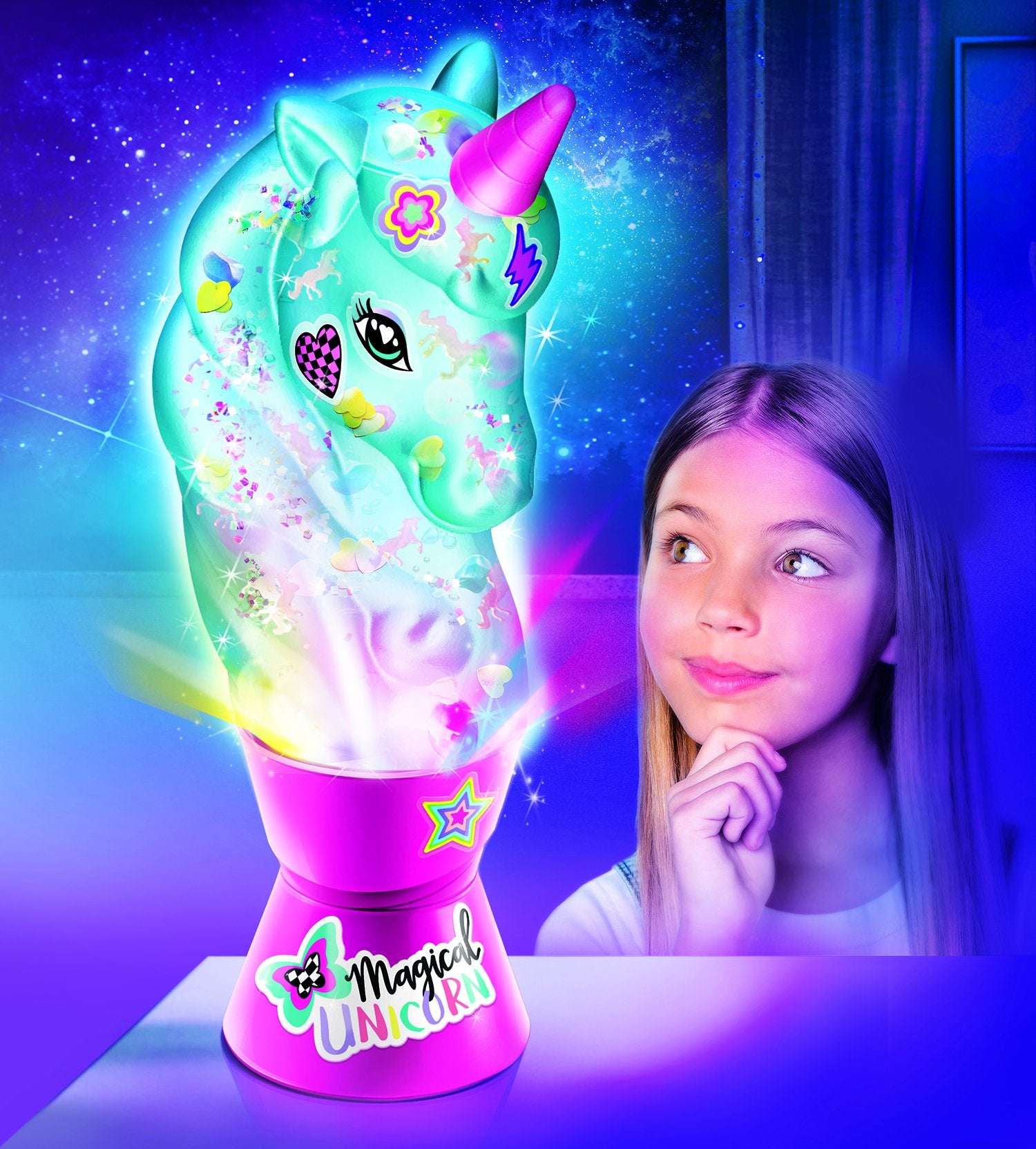 Stokomani Jeux grande lava lampe licorne lumineuse