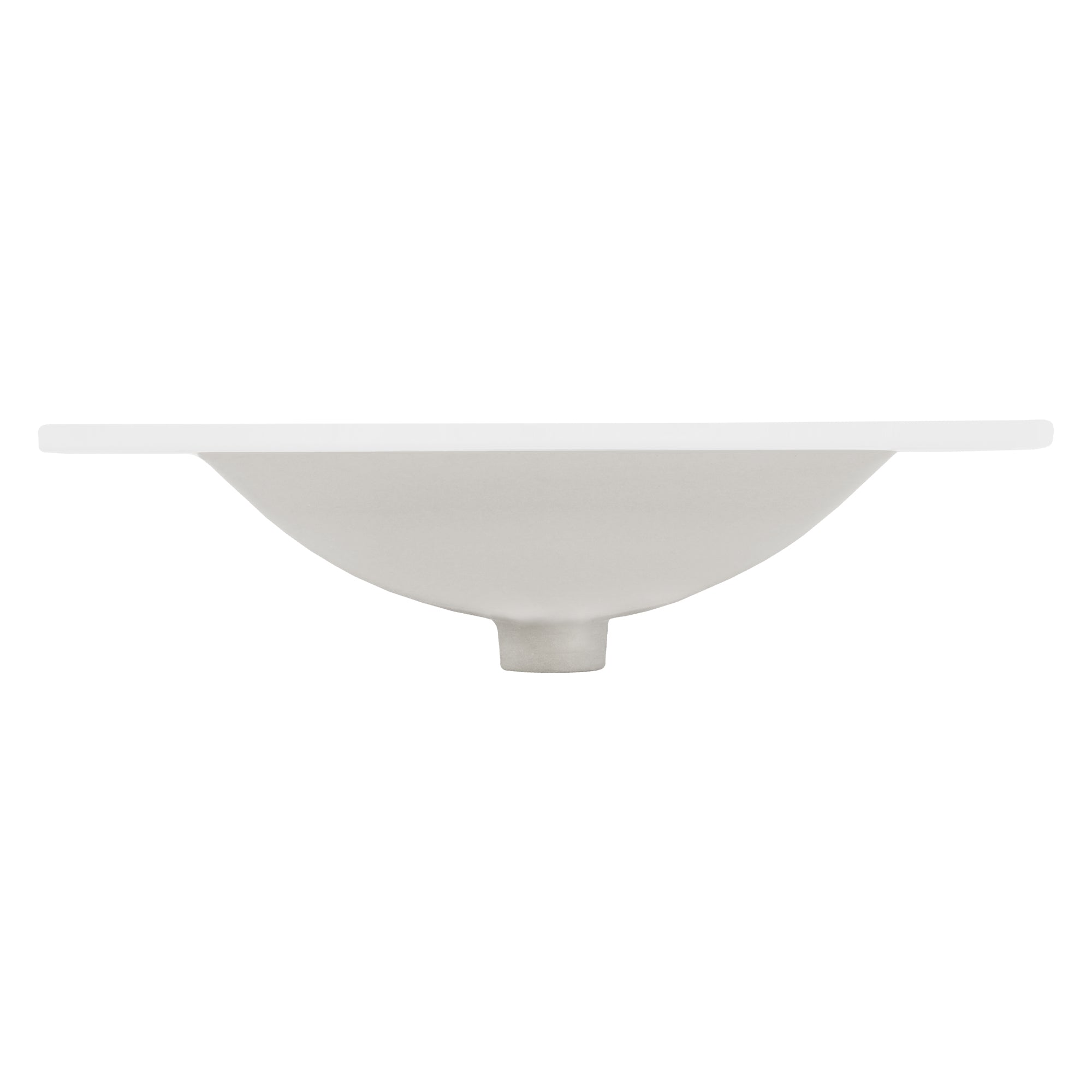 LuxeBath vasque encastrable céramique blanc 61 cm trop-plein