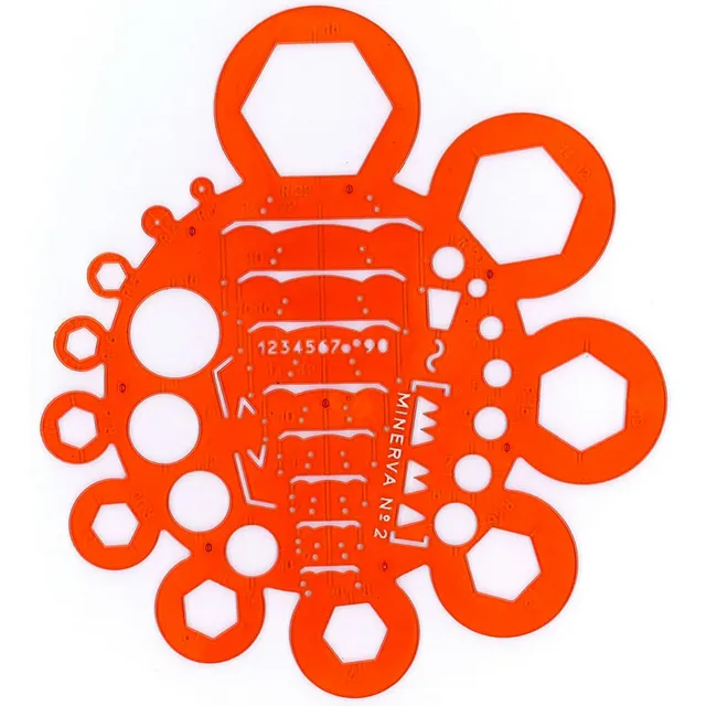 Safe Tool trace écrou num 2 spec 2 gabarit de dessin