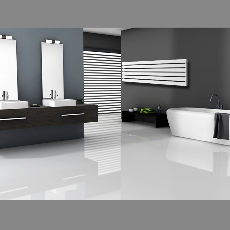 ECD Germany Stella sèche-serviettes blanc 260x1400 mm