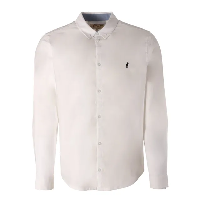 Chemise brodée homme coton tailles S à XXL