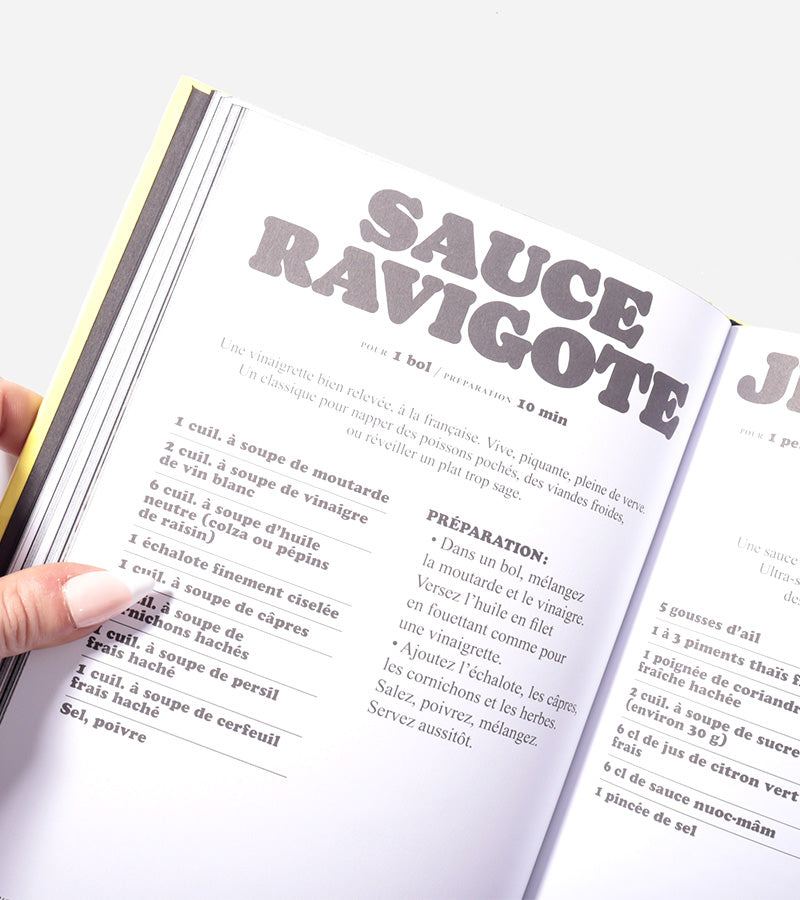 L'avant gardiste Saucer n'est pas tremper livre cuisine sauces
