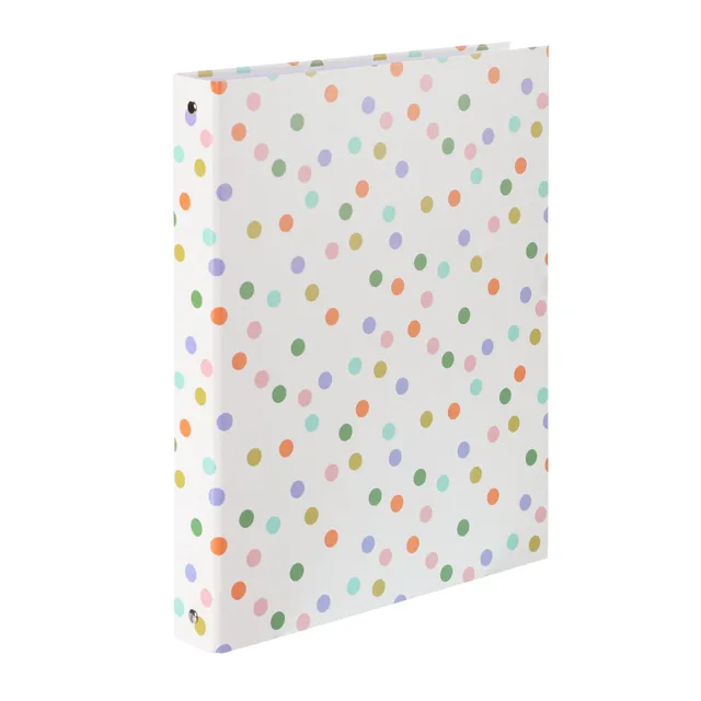 Stokomani Classeur A4 4 anneaux multicolore rangement