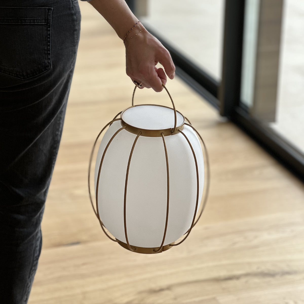 Red Deco Tulum H27cm lampe sans fil dorée dimmable