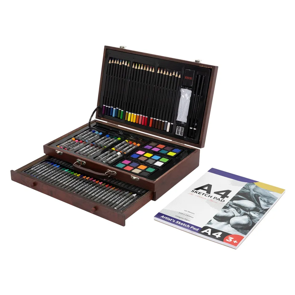 ECD Germany mallette dessin bois 141 pièces enfant