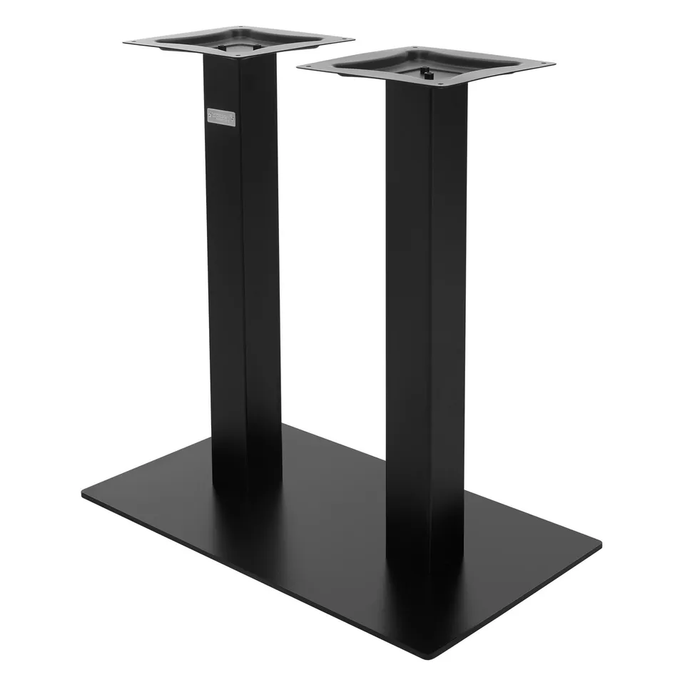 ML-Design piètement table double acier noir 72cm