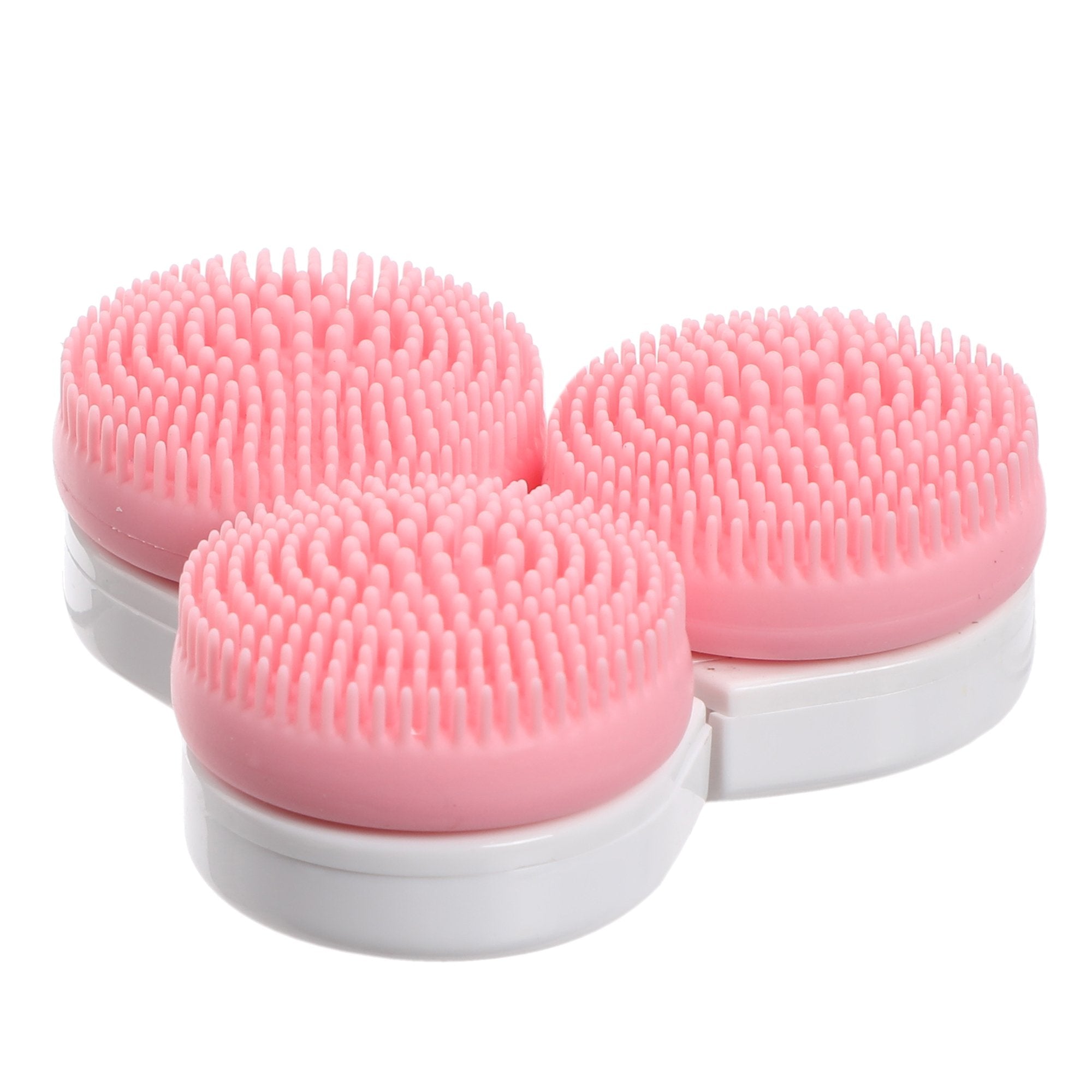 Brosse nettoyante visage 3 têtes silicone et douce