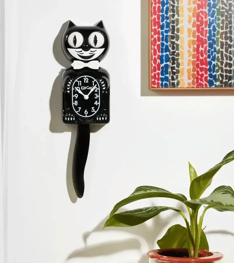 L'avant gardiste Objets déco Kit Cat horloge chat classique yeux mobiles