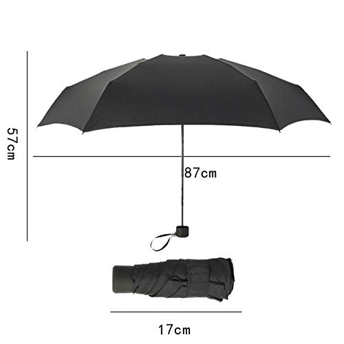 Shop-Story Lifestyle Mini-Parapluie Pliable Noir Parapluie Compact