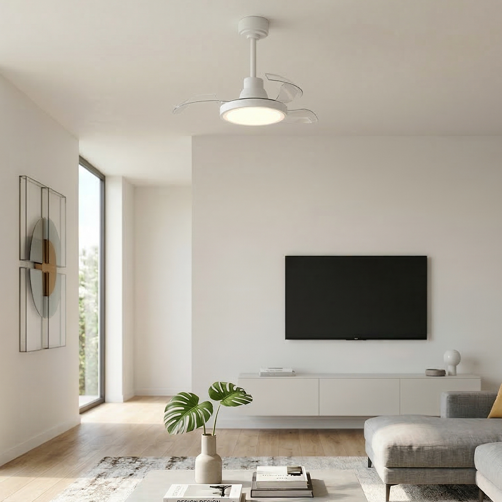 Red Deco Brysea 63cm ventilateur plafond LED 2100lm blanc