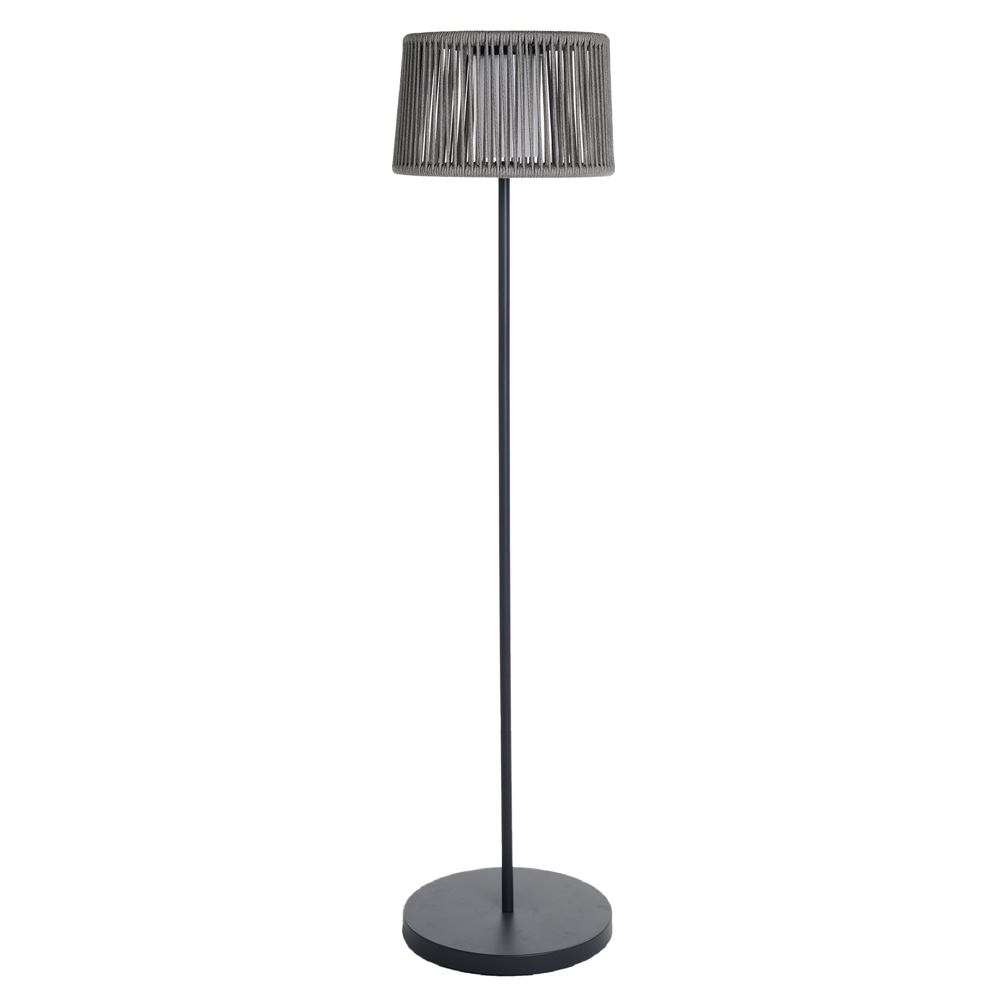 Red Deco Soleo H145cm lampadaire solaire gris blanc chaud