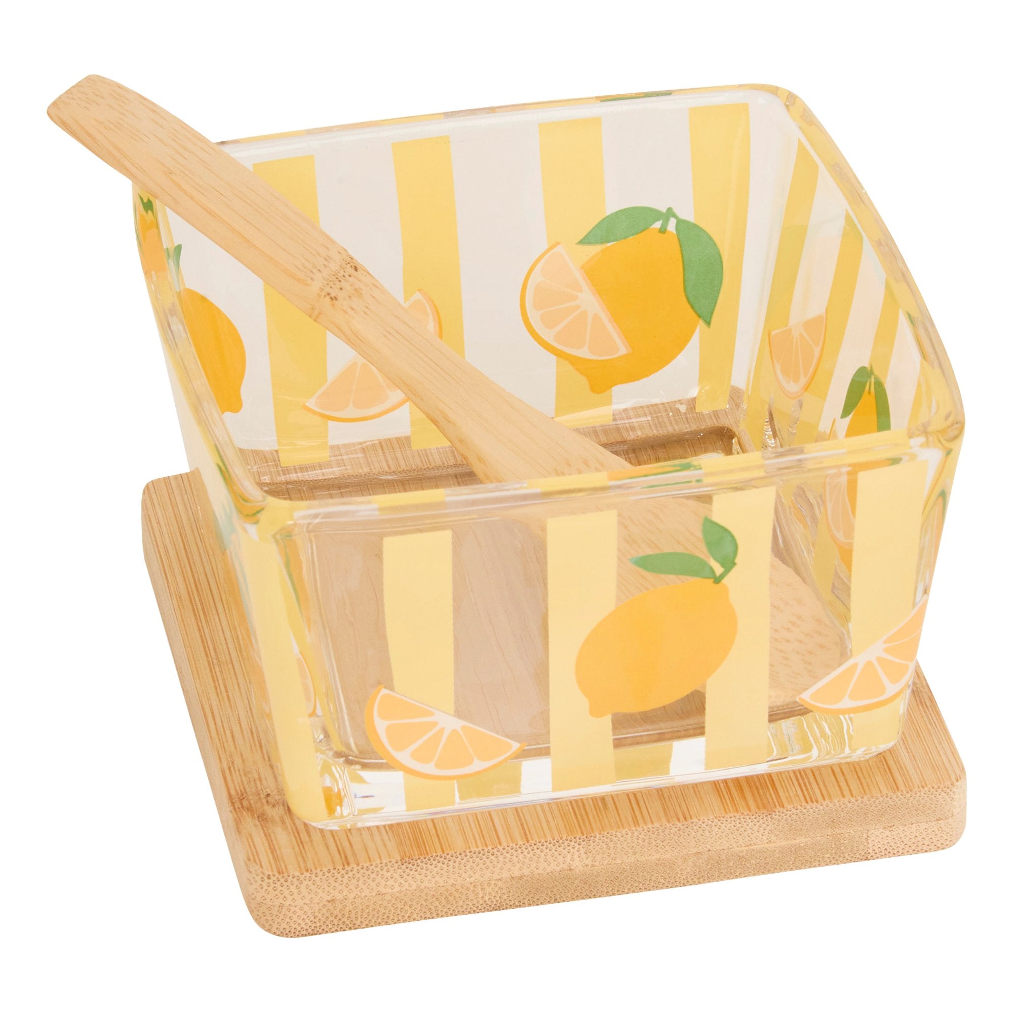 Stokomani Maison Lot 3 coupelles apéritives fruits verre bambou