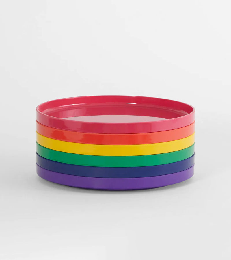 L'avant gardiste Vaisselle Max Heller Set 6 assiettes 19 cm rainbow