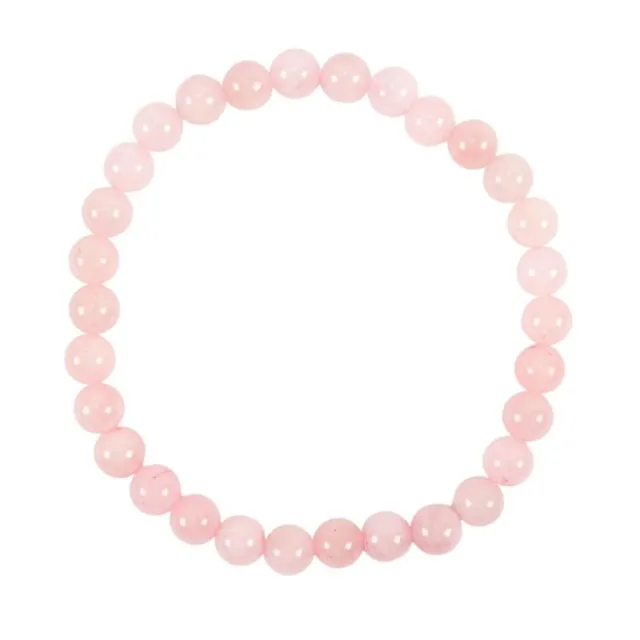Shop-Story Pinkquartz bracelet quartz rose 19 cm perles 7 mm